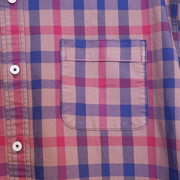 Descendant of Thieves Button Down Plaid Shirt Long Sleeve, flip cuffs, sz 2XL - Picture 5 of 13